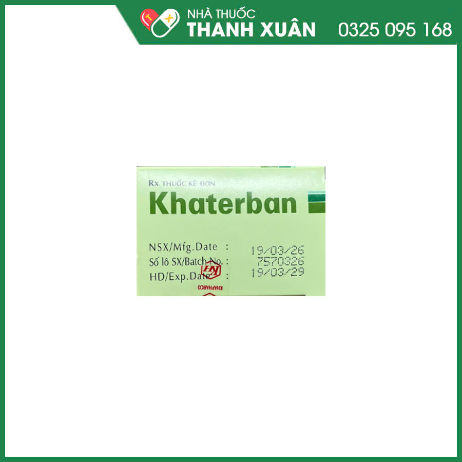 Khaterban thuốc điều trị các chứng ho như ho cảm, ho khan, ho có đờm